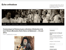 Tablet Screenshot of blog.echo-orthodoxe.net